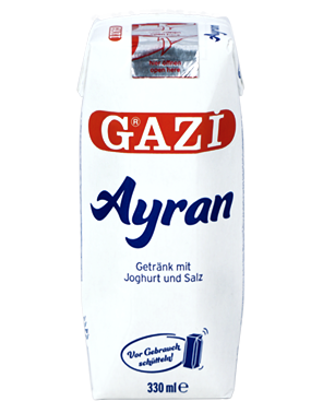 #1374 Gazi Ayran 2% 330ml Tetra