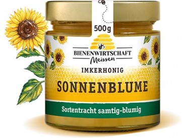 #2666 BWM Sonnenblume cremig 500g Glas Honig